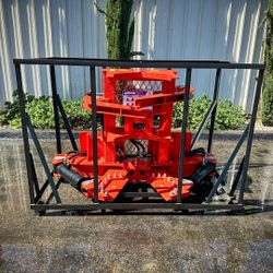 Bobcat SkidSteer Tree Shear Attachment| NEW AGROTK TOPCAT ECSSRB