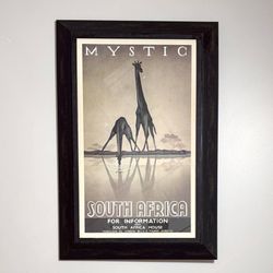 Mystic South Africa Giraffes By Gayle Ullman Kirklands Framed Fine Art Poster Print Wall Decor