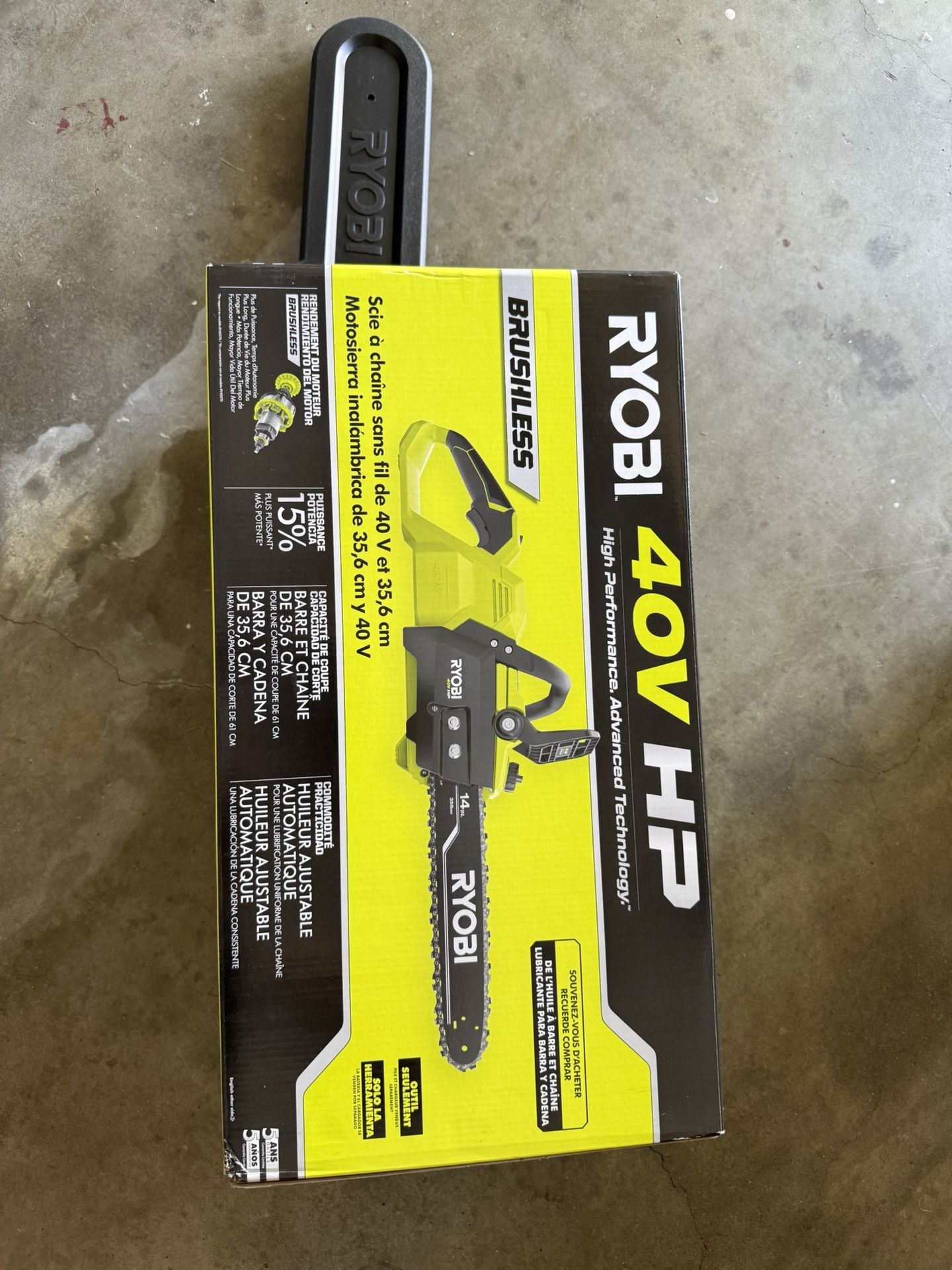 40V HP Brushless 14 in. Battery Chainsaw (Tool Only)