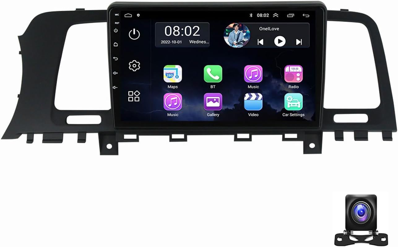 Double Din Car Stereo 9-Inch Touchscreen Multimedia Receiver for Nissan Murano Z51 2008~2014 with 720P Backup Camera/GPS Navigation/SWC/FM Radio/Carpl