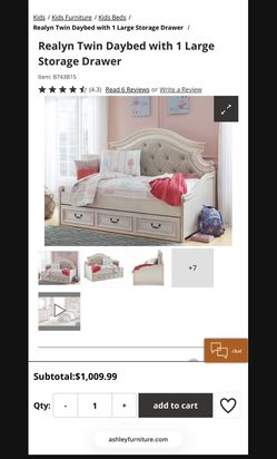 Ashley Furniture Twin Daybed w/ Storage Drawer