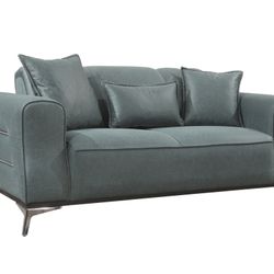 2 X LOVESEATS ! NEW ! SAGE GREEN ! AVAILABLE FOR IMMEDIATE DELIVERY 