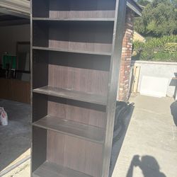 Black Wood Bookshelf