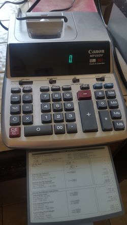 Canon MP25DV Standard Function Calculator