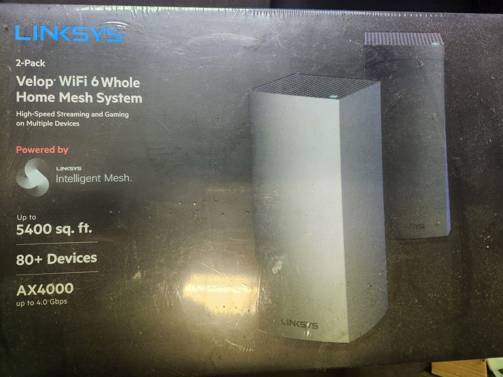 Linksys Velop Wifi 6 Whole Home Mesh. New. Mx8000