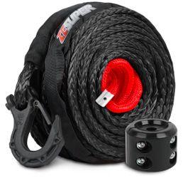 3/8" x 100ft Synthetic Winch Rope Dyneema 12 Strand Winch Cable