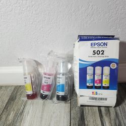 Epson EcoTank T502 Tri-Color Ink Cartridges for Expression/WorkForce Printers

Exp 1/27, each bottle factory sealed.  