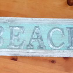 Beach Sign, Wall Art ,Art Piece ,Decoration