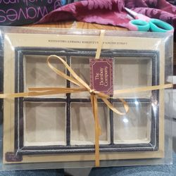 Bombay Company 2 Piece Brown Faux Leather Trinket Organizer 9.1" X 6.5"


