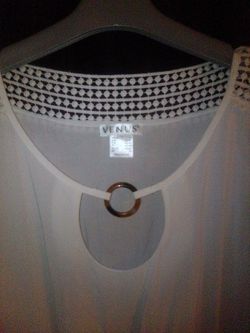 VENUS  WHITE COTTON BLOUSE, TOP  was $27