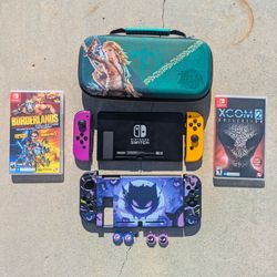 Nintendo Switch Bundle – Hall Effect Joy-Con, Games, 128GB SD