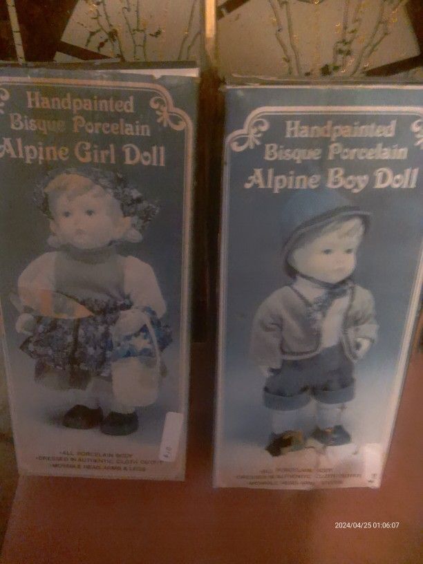 Porcelain Doll Set