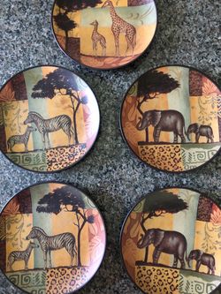 NEW!!! Safari Plates $15 Ea