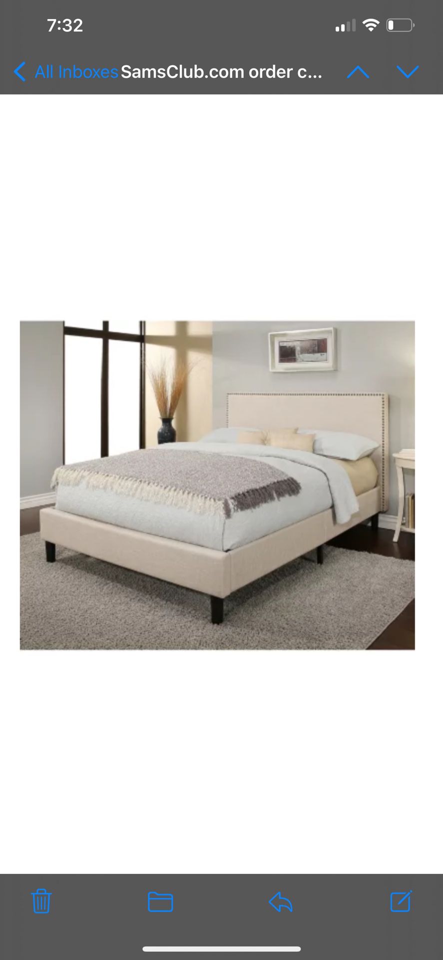 King Bed Frame With Headboard 