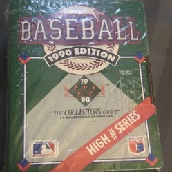 1990 Upper Deck MLB Baseball The Collector’s Club High # Series sealed set 