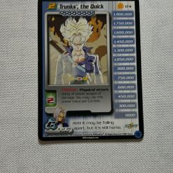 Trunks The Quick Dragon Ball Z Trading Card