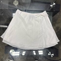Pacsun White mini skirt with bow