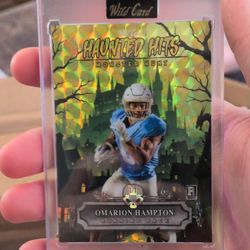 Omarion Hampton 1of1 Extremely  RARE Haunted Hits Wildcare
