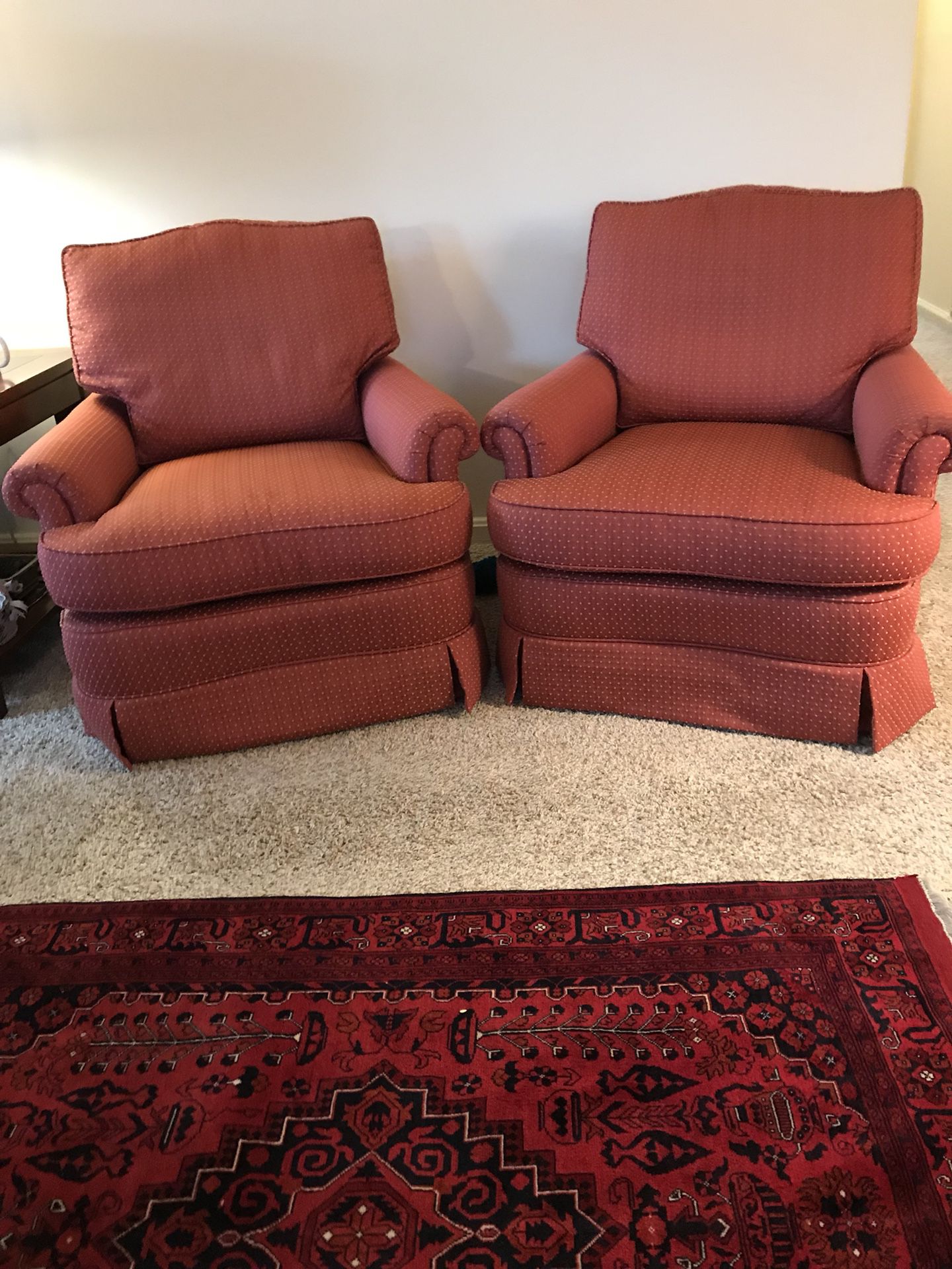 Set of two revolving sofas