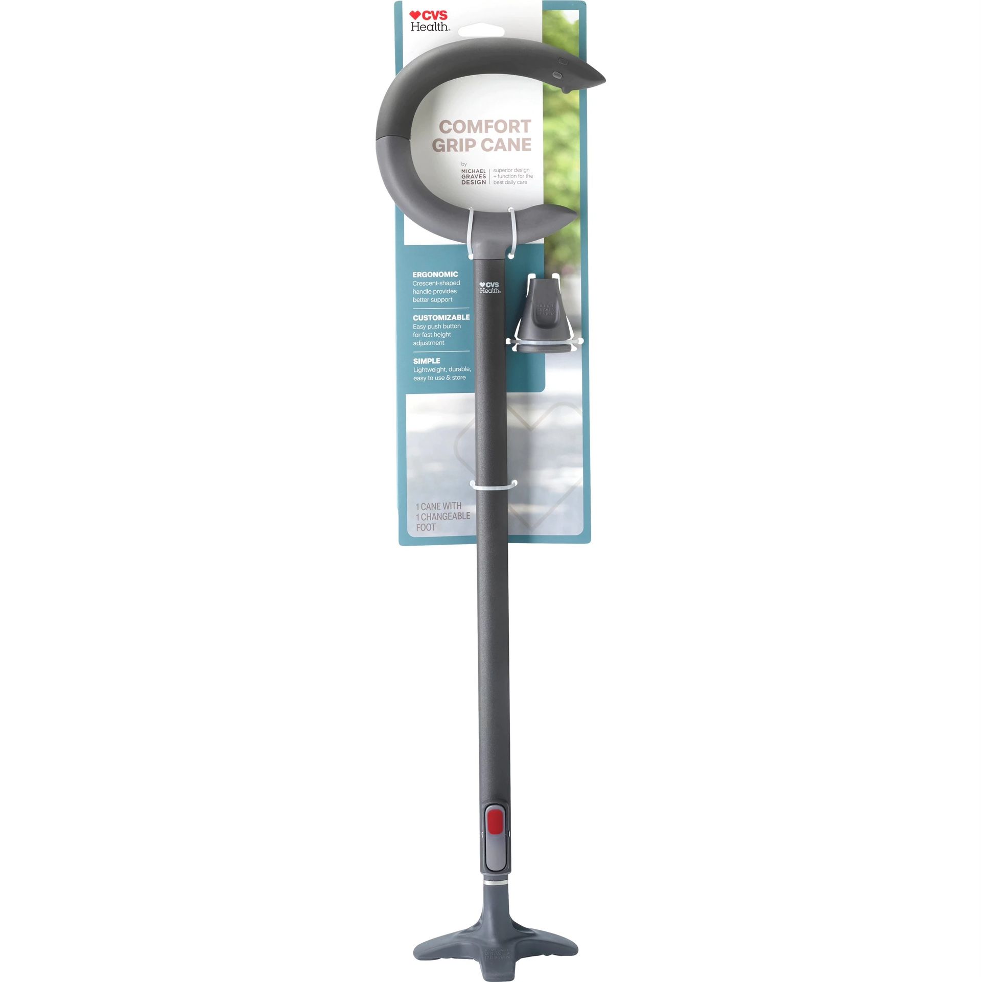 CVS Health Comfort Grip Cane by Michael Graves Design