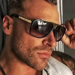 Louis Vuitton Evidence Gold Design Sunglasses 