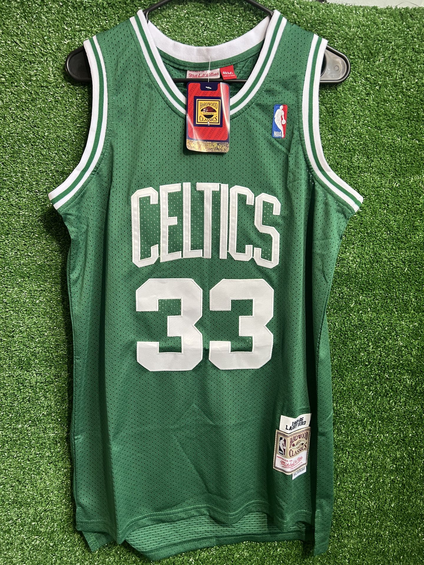 LARRY BIRD BOSTON CELTICS MITCHELL & NESS JERSEY BRAND NEW WITH TAGS SIZE MEDIUM, LARGE AND XL AVAILABLE 