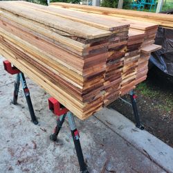 New Redwood Fence Boards  1 X 8 X 5 Ft