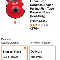 Milwaukee Electric fish Tape Tool Only 