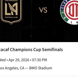 Concacaf Champions Cup Semifinals LAFC vs Toluca 2026