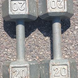 Hexagon Dumbbells-20lbs Cash or Zelle 
