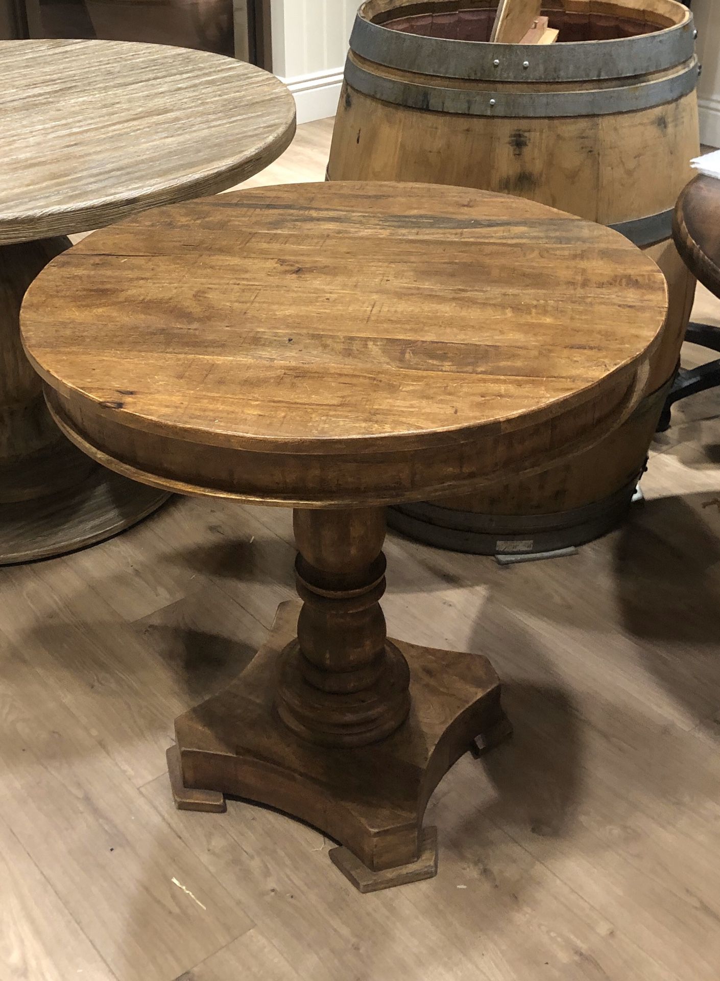Small round dining table
