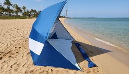 Rio Beach Speedy-Up Cabana Pop Up UV Protection Shelter Tent! New! Includes ground stakes.