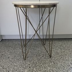 Marble Top End Table