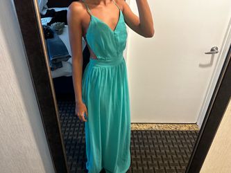 LULUS teal maxi dress