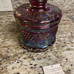 Carnival Glass Jar