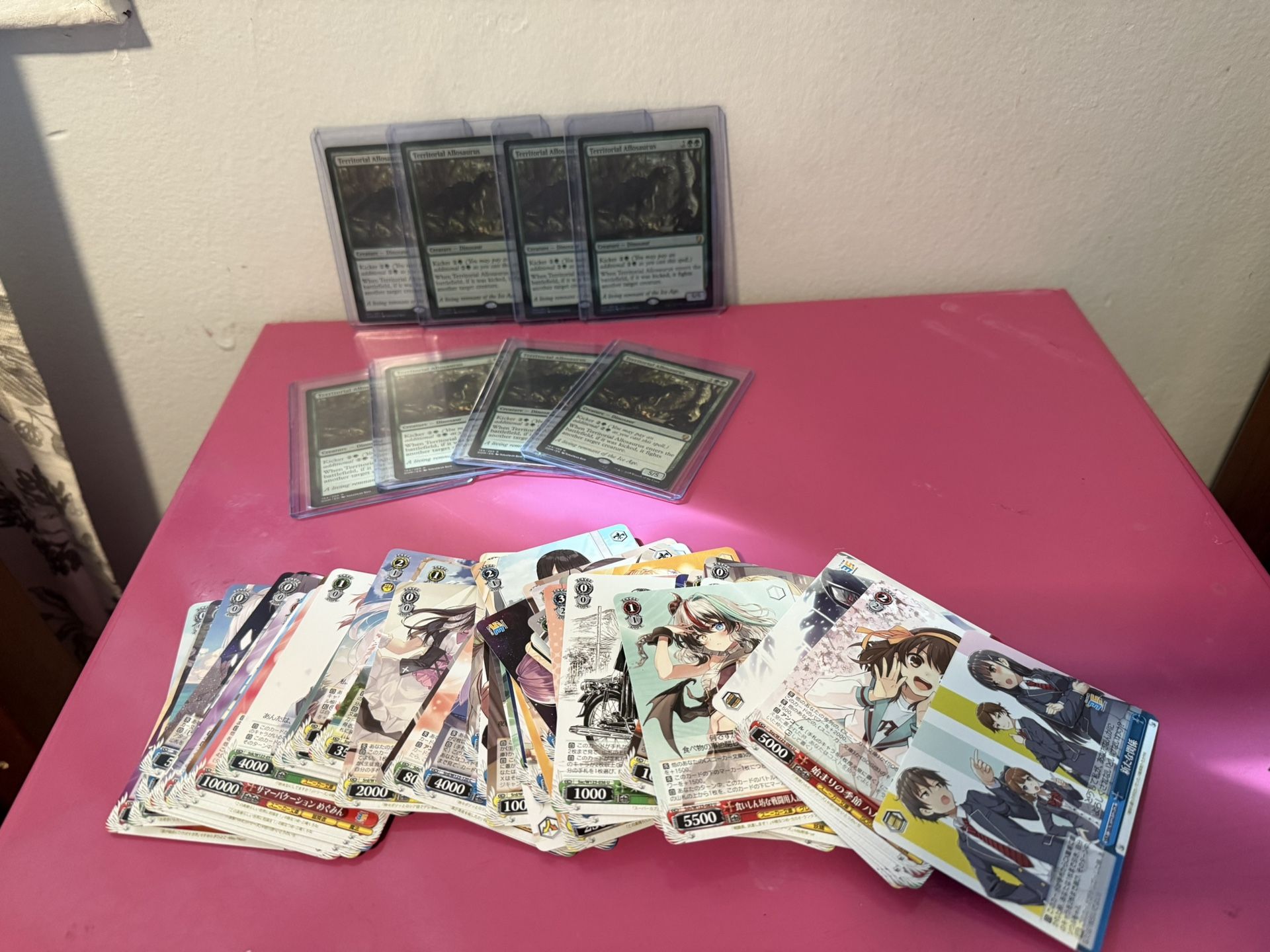 Foil And non Foil Territorial Allosaurus & Bulk Weiss Schwarz Cards