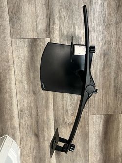 Ergotron Black Dual Monitor Freestanding Desk Stand w/ Weighted Base Universal