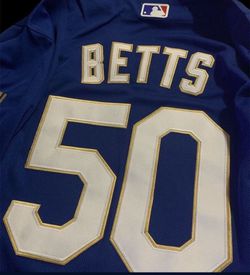 New!! Dodgers Jersey #50 Betts Blue & Gold for Sale in El Monte, CA -  OfferUp