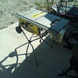 Ryobi Table Saw With Rolling Stand 