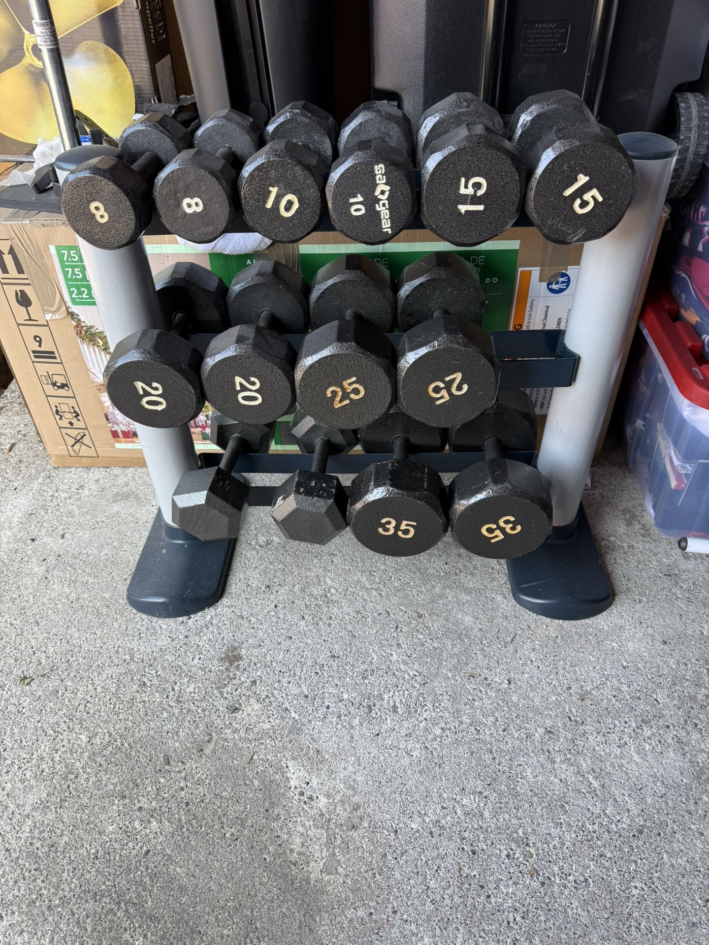 Dumbbells and Stand