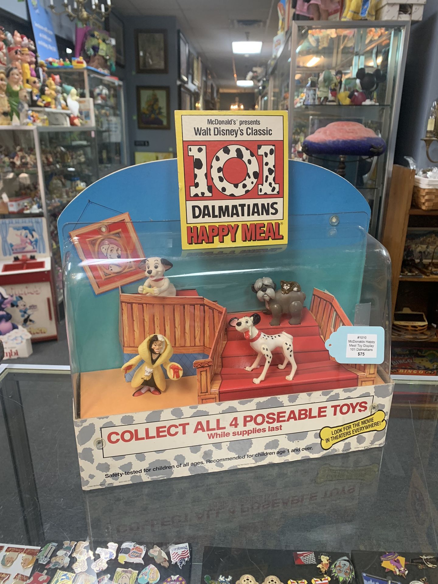 Disney 101 Dalmatians McDonalds Happy Meal Toy Display