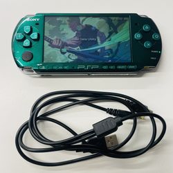 Psp 3001 Spirited Green Model With charger and 128gb memory card