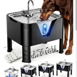 4.75Gal/ 18L Large Dog Water Fountain 
