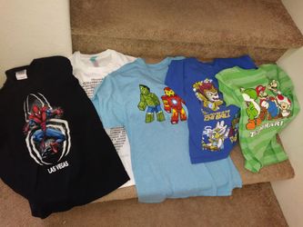 Boys marvel t-shirts lot