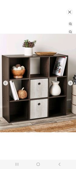 Mainstays 9 Cube Storage Organizer, Espresso