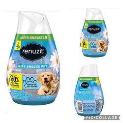 Gel Air Freshener, Pure Breeze, 3 Pack Count 3 Total Air Fresheners NWT 