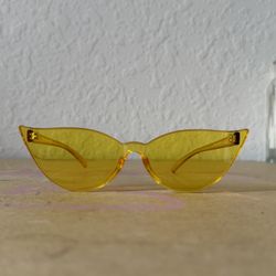 UO Cat Eye Yellow Sunglasses 
