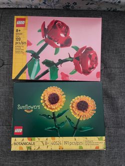 Lego Botanical Rose and Sunflower