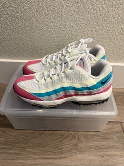 Nike Air Max 95 Golf Shoes Peony Volt Tint Dusty Cactus Men’s Sz 11.5