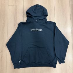 Malbon Embroidered Navy Hoodie